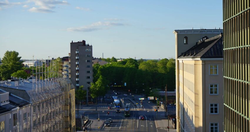 Kaupunkimaisema Sörnäisistä.