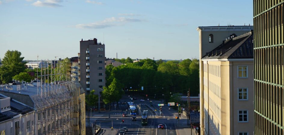 Kaupunkimaisema Sörnäisistä.