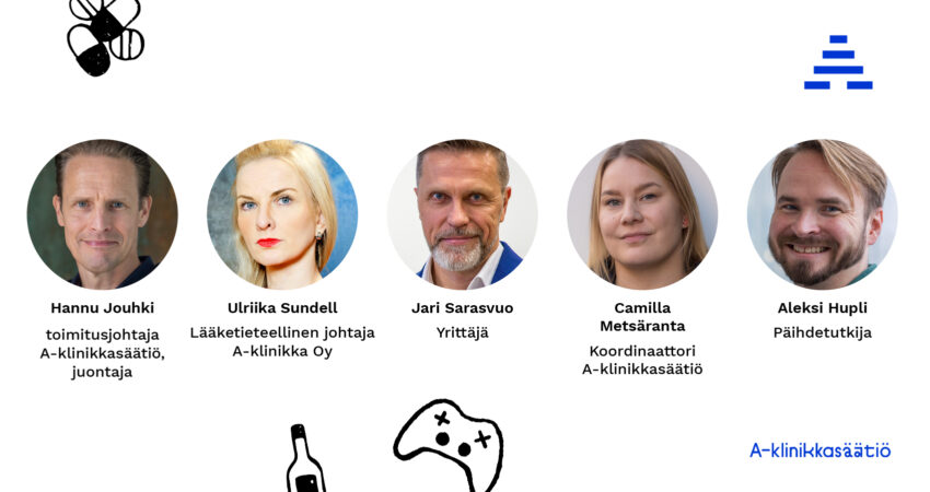 Riippuvuudet NYT -seminaarin puhujien kuvat ja tittelit