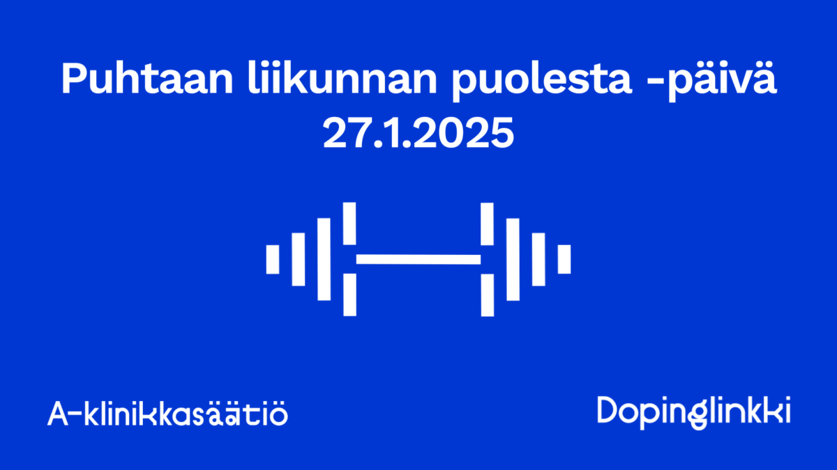 Puhtaan liikunnan puolesta -päivä 27.1.2025