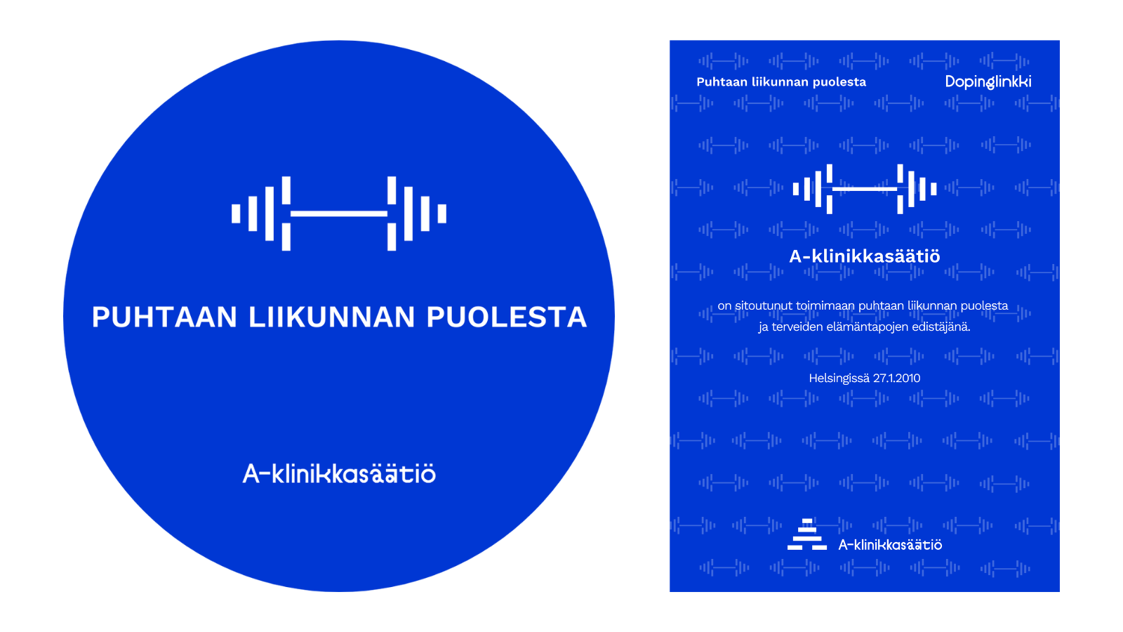 Puhtaan liikunnan puolesta -materiaalit