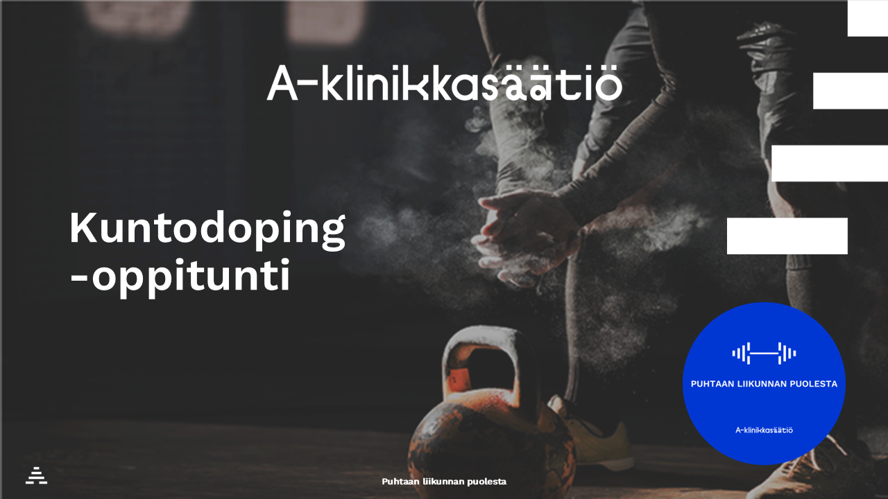 Kuntodoping-oppitunnin lähiopetusmateriaali
